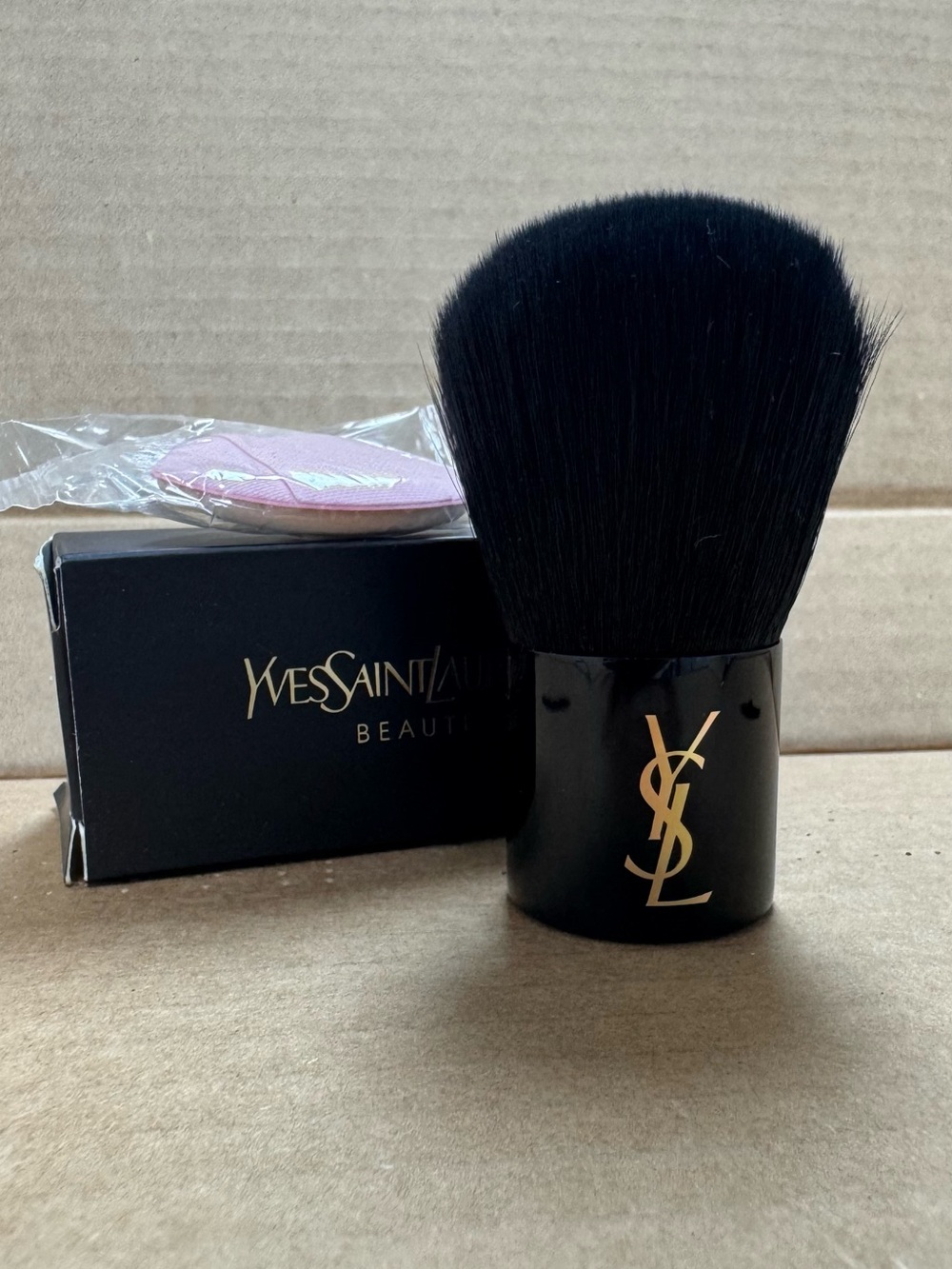 Yves Saint Laurent Black and Gold Kabuki Brush